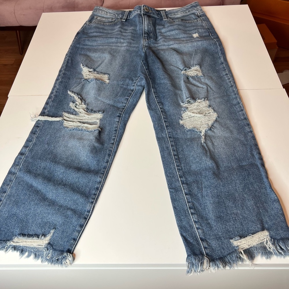 High Rise Straight Leg Jeans